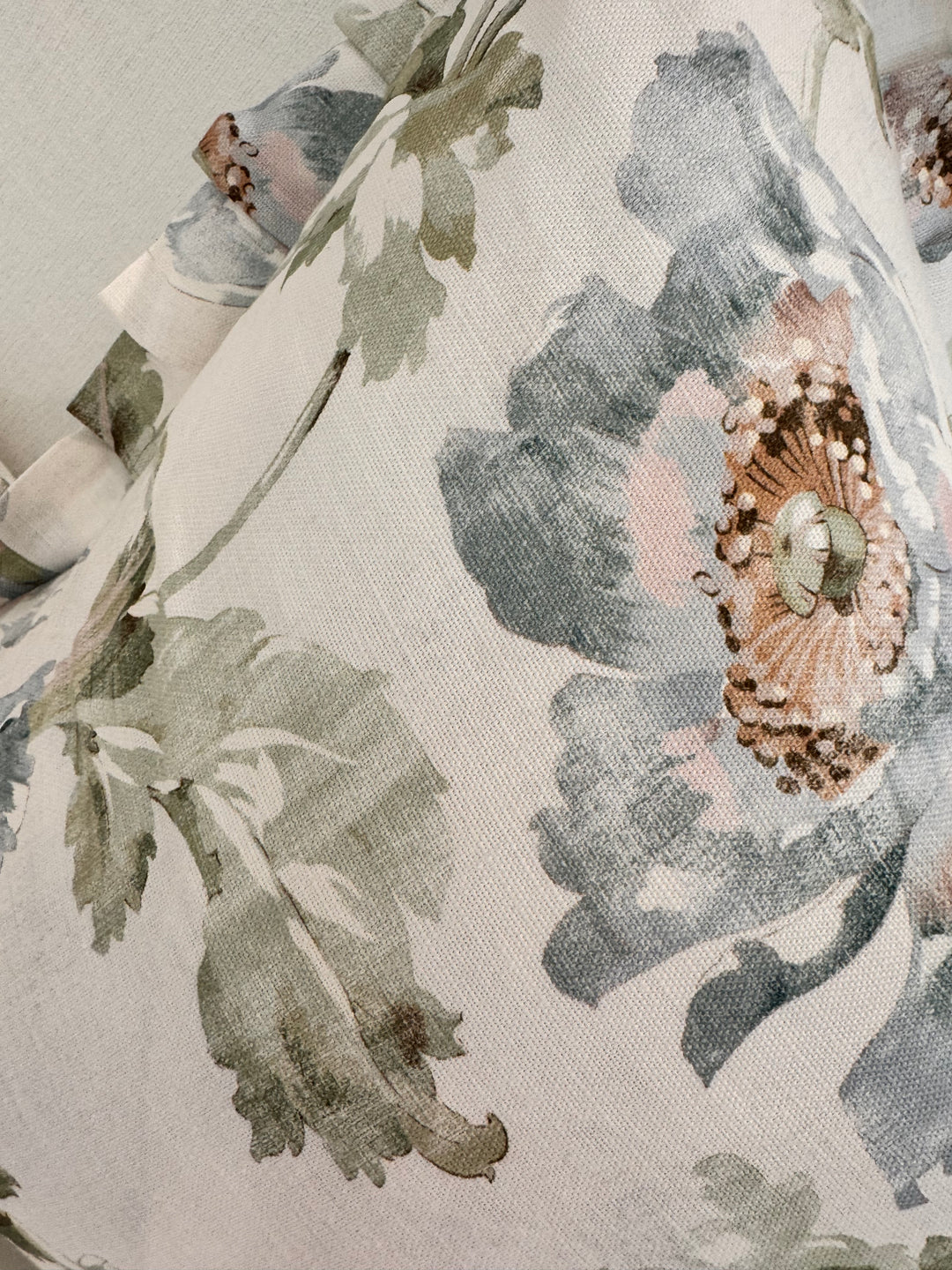 Ticking Pleated Ruffle Pillow  Set of 2