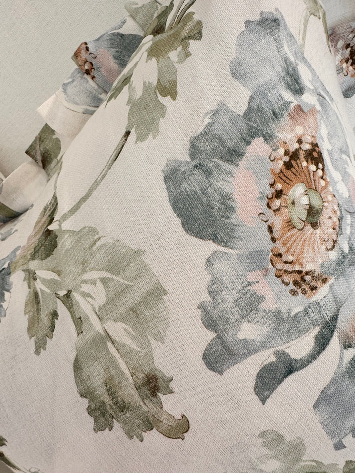 Ticking Pleated Ruffle Pillow  Set of 2